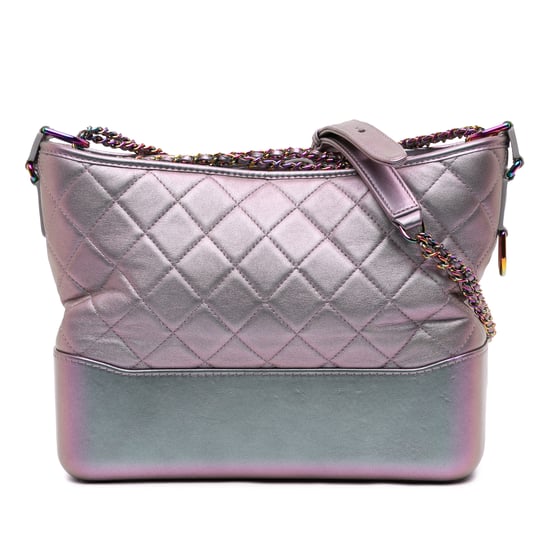 Bolso cruzado Gabrielle de piel de ternera iridiscente mediana de segunda mano - Image 1