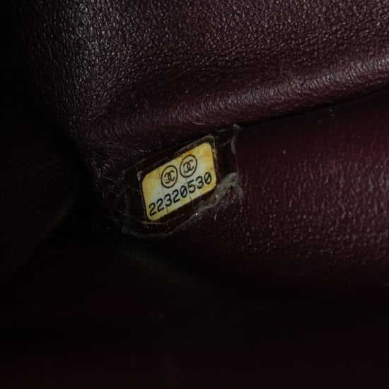 Bolso Jumbo Clásico de Caviar Doble Solapa de Segunda Mano - Image 6