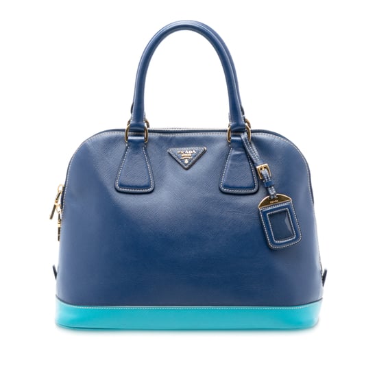 Bolso de mano dome Promenade Saffiano Lux bicolor de segunda mano - Image 2