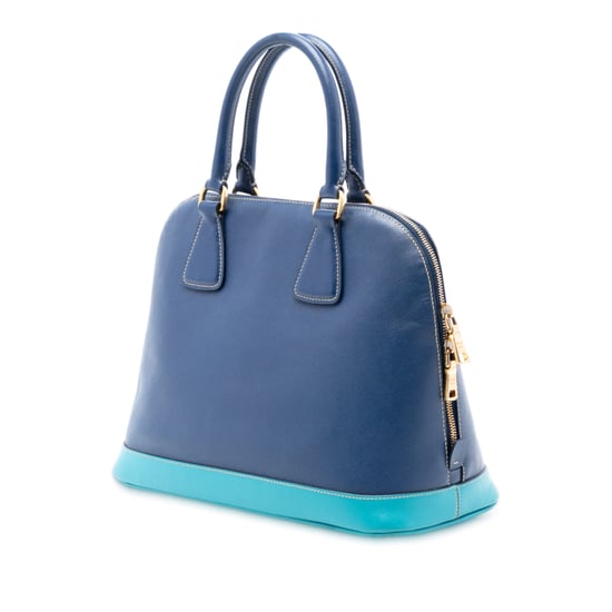 Bolso de mano dome Promenade Saffiano Lux bicolor de segunda mano - Image 3