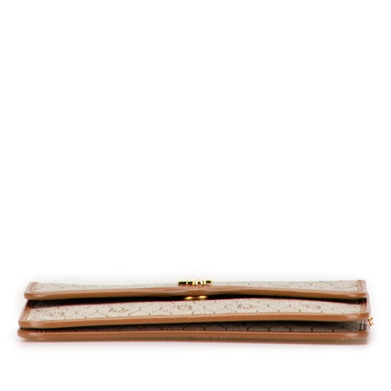 Bolso de hombro de cadena de lona recubierta de panal de segunda mano - Image 3
