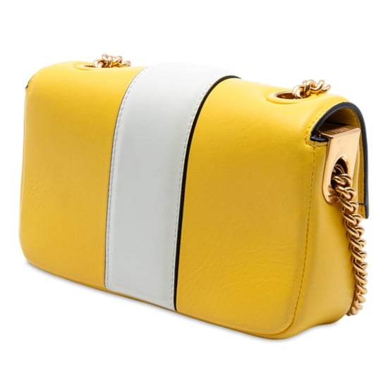Bolso de Hombro Baguette Apolo de Cadena en Nappa Bicolor de Segunda Mano - Image 2