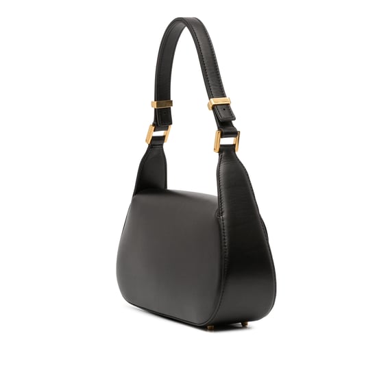 Bolso de hombro Vlogo de cadena de cuero mediano de segunda mano - Image 2