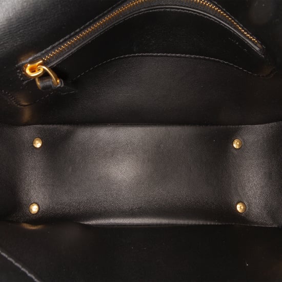 Bolso de hombro Vlogo de cadena de cuero mediano de segunda mano - Image 4