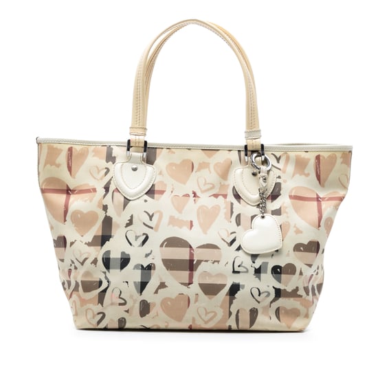 Bolso Gracie de Lona Con Revestimiento y Corazones de Segunda Mano - Image 1