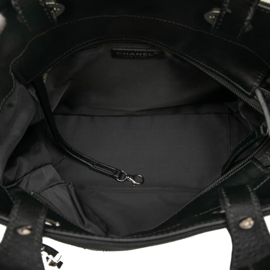 Bolsa Tote Biarritz de Lona Acetilada Small Acolchada de Segunda Mano - Image 4