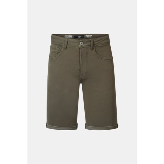 Petrol Industries - Jackson Coloured Denim Shorts Coconut Men - Dusty army - Image 3