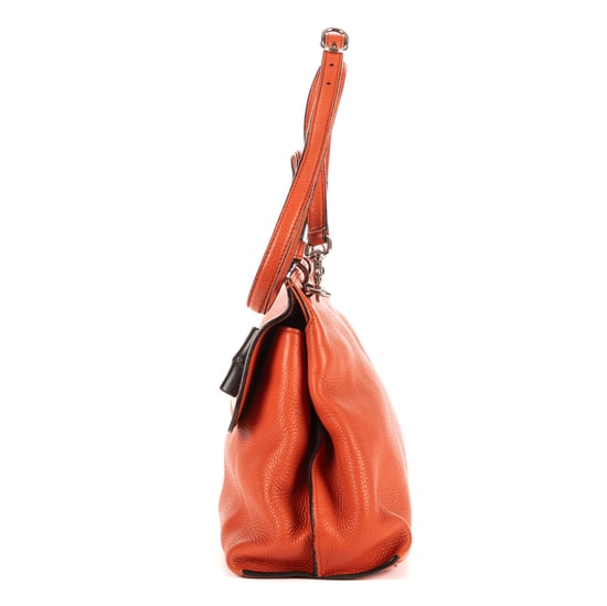 Gucci Bamboo Daily Top Handle en Naranja Cuero de ternero - Image 3