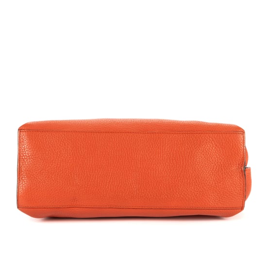 Gucci Bamboo Daily Top Handle en Naranja Cuero de ternero - Image 6