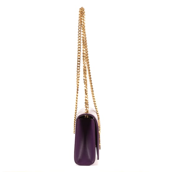 Yves Saint Laurent Kate Mini en Púrpura Cuero de ternero - Image 4