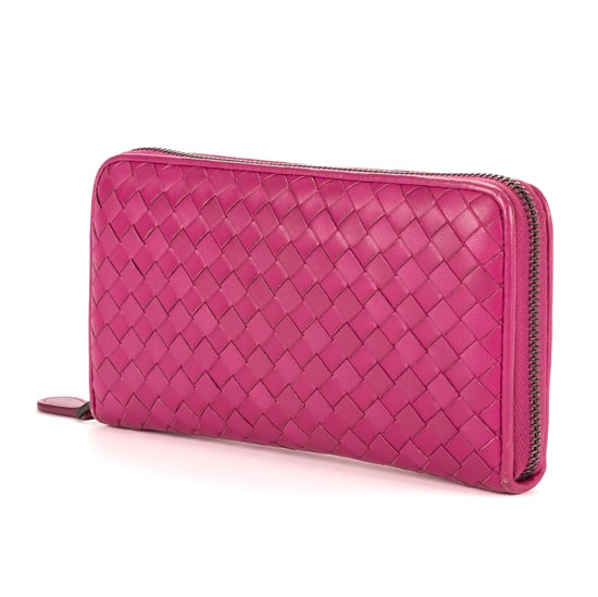 Bottega Veneta Zip-Around  en Pink Cuero de ternero - Image 2