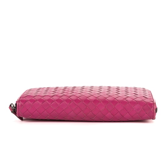 Bottega Veneta Zip-Around  en Pink Cuero de ternero - Image 6