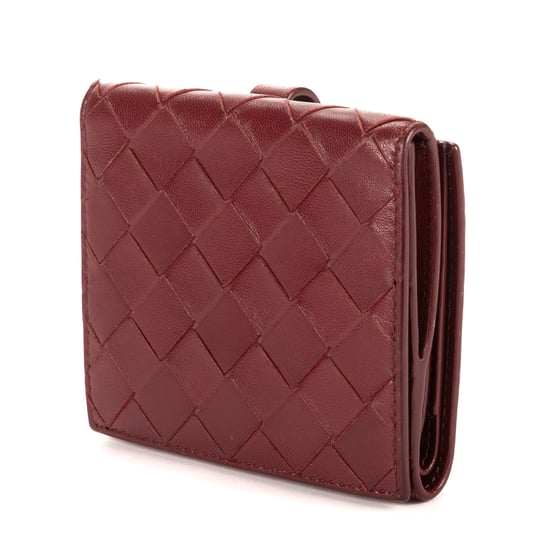 Bottega Veneta Bi-Fold Wallte  en Borgoña Cuero de ternero - Image 2