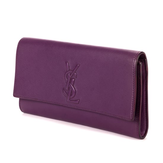 Yves Saint Laurent Belle De Jour Clutch en Púrpura Cuero de ternero - Image 2