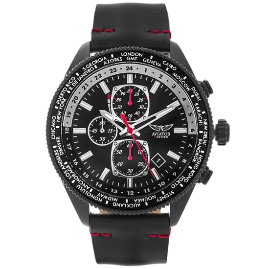Reloj Aviador F-Series Águila Negra AVAW9485 Negro - Image 2