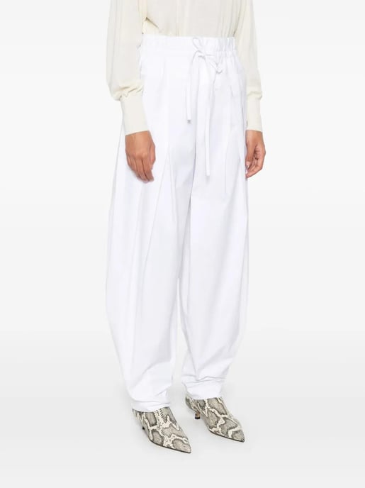 Adjustable Pleat Pants White - Image 3
