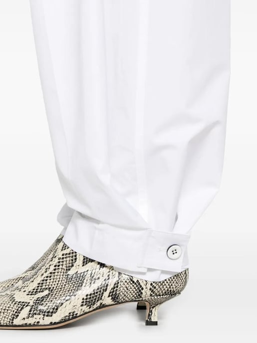 Adjustable Pleat Pants White - Image 5