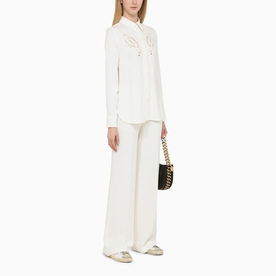 Pantalones Anchos de Crema - Image 1