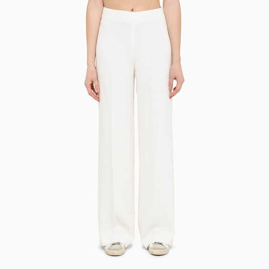 Pantalones Anchos de Crema - Image 2
