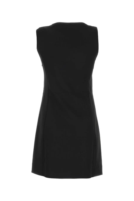 Vestido ajustado de jersey elástico negro - Image 2