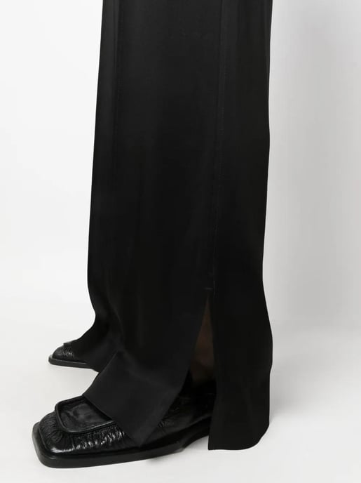 Pantalones Palazzo de Satén Negro - Image 5