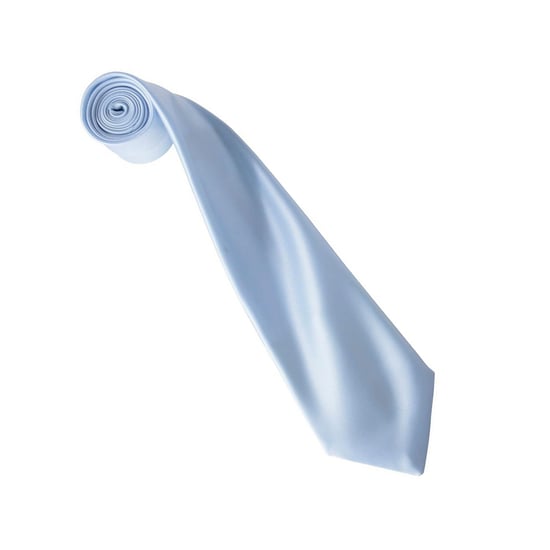 Premier Colours Collection Satin Tie (Light Blue) - Image 2