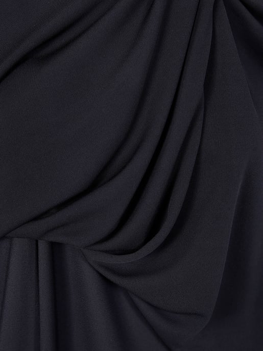 Vestido de cóctel de crepé jersey con bordado de piedras en cadena - Image 3