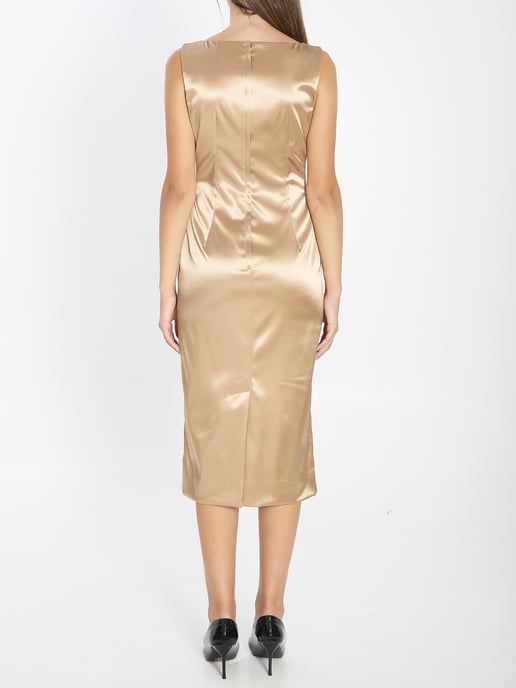 Vestido Largo de Satén Elástico - Image 4