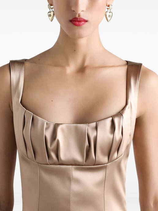 Vestido Largo de Satén Elástico - Image 5