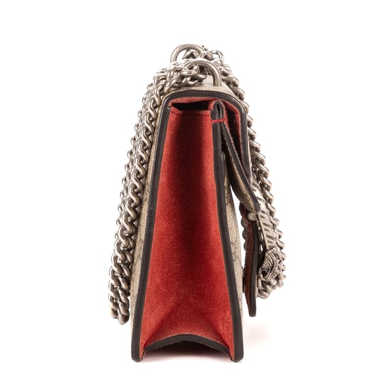 Gucci Dionysus Mini en Beige/Rojo Lienzo recubierto - Image 4