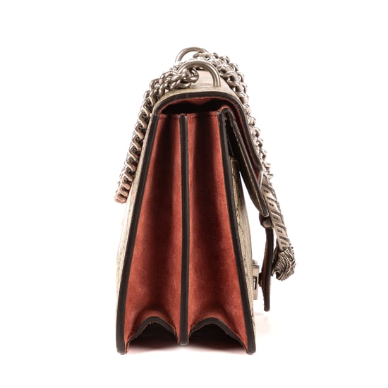 Gucci Blooms Dionysus Small en Beige/Borgoña Lienzo recubierto - Image 4