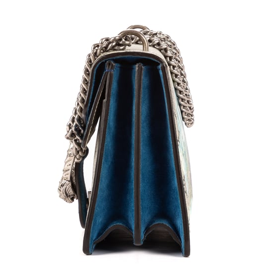 Gucci Blooms Dionysus Small en Beige/Azul Lienzo recubierto - Image 3