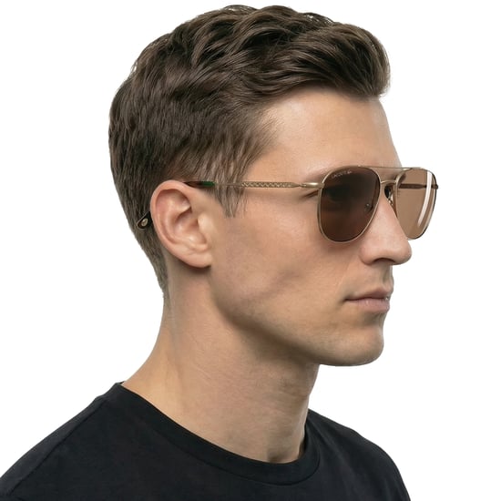Gafas de sol metálicas rectangulares para hombre L269S - Image 5
