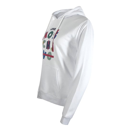 Sudadera Blanca Con Capucha Y Logo Jumble De Love Moschino - Image 3