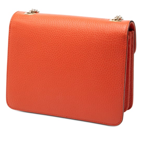 Cartera cruzada de piel de ternera de pequeño dólar de segunda mano con logo intrecciato G - Image 2