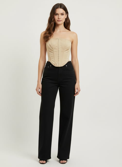 Top corsé Stone Bardot - Image 1