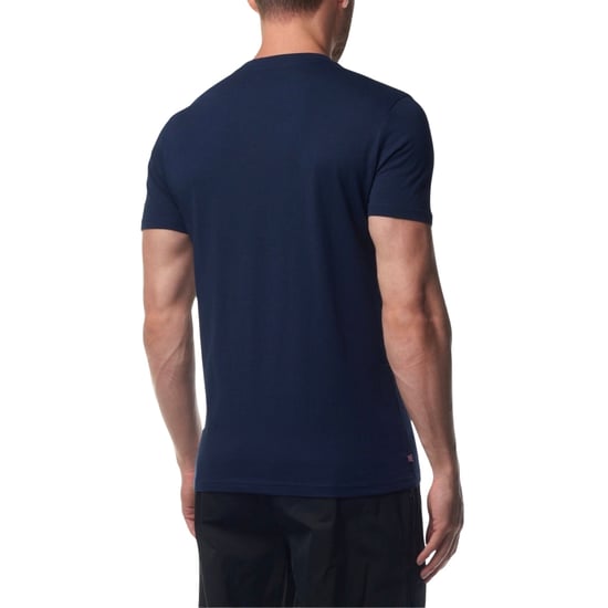 Camiseta Aquascutum Active Beach Basic Con Logo Grande Azul Marino - Image 4