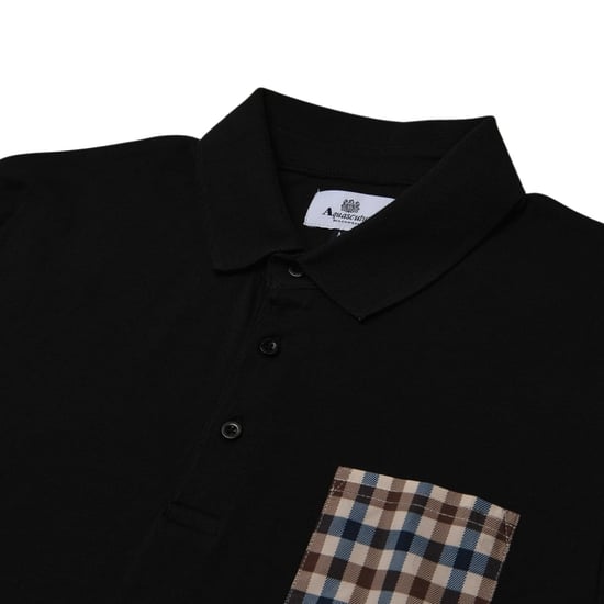 Polo Negro De Cuadros Marineros Aquascutum Active Beach - Image 2
