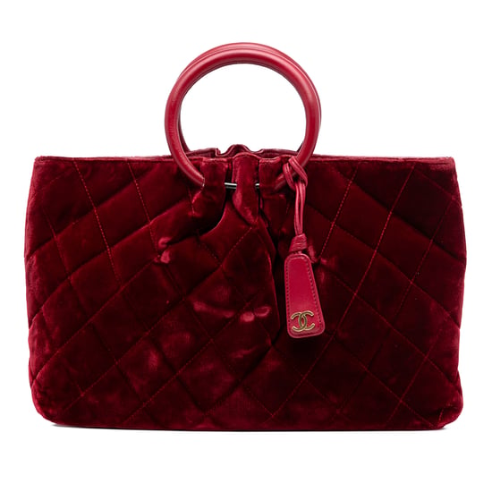 Bolso de mano acolchado de terciopelo Cc de segunda mano - Image 1