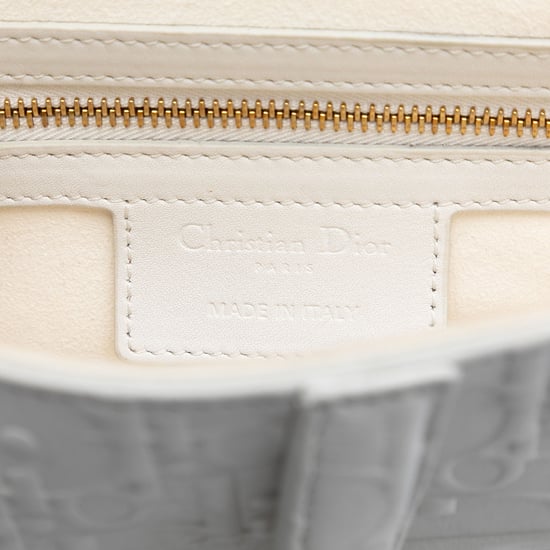 Bolso de Montura de Piel de Novillo Estampada en Oblicuo de Segunda Mano - Image 4