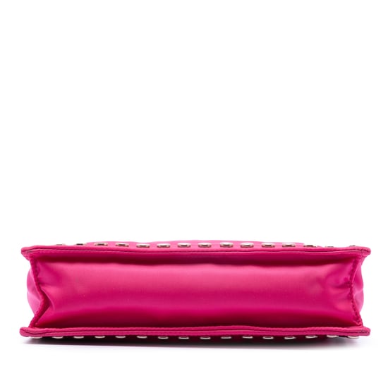 Bolso de Hombro Etiqueta Studded Tessuto de Segunda Mano - Image 3