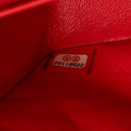 Bolso de segunda mano de terciopelo clásico mediano con doble solapa - Image 6