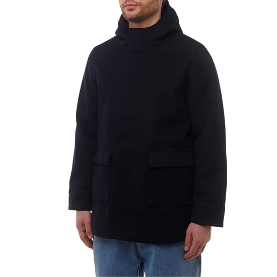 Abrigo Deportivo Con Capucha Aquascutum Active Wool Azul Marino - Image 3