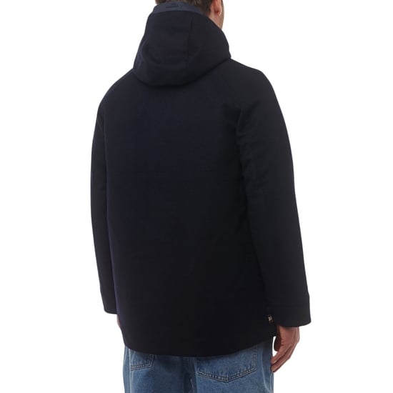 Abrigo Deportivo Con Capucha Aquascutum Active Wool Azul Marino - Image 4