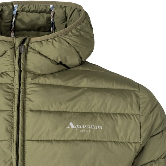 Chaqueta Con Capucha Aquascutum Active Rlg 100 Gr Verde Militar - Image 3