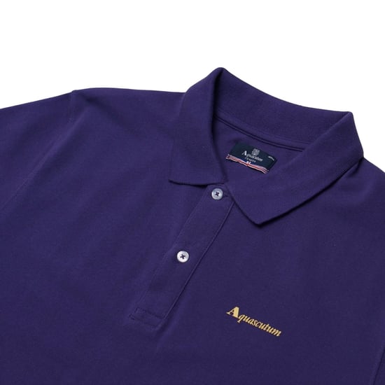 Polo De Algodón Aquascutum Active Dry-fit Morado - Image 2
