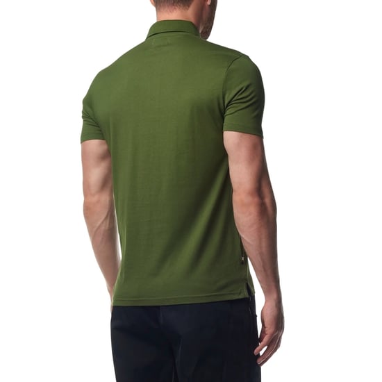 Polo Aquascutum Active Beach Sailor Check Polo Verde Militar - Image 4