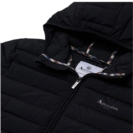 Chaqueta Negra Con Capucha Aquascutum Active Rlg Active De 100 G - Image 2