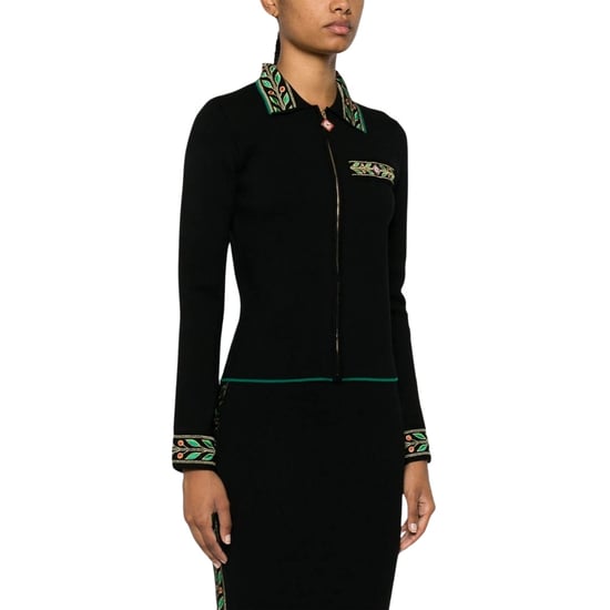 Chaquetas Negras Con Laurel Bordado De Casablanca - Image 3