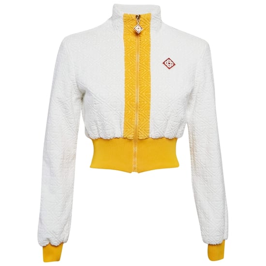 Chaqueta Deportiva Blanca Con Cremallera Y Monograma De Casablanca - Image 1
